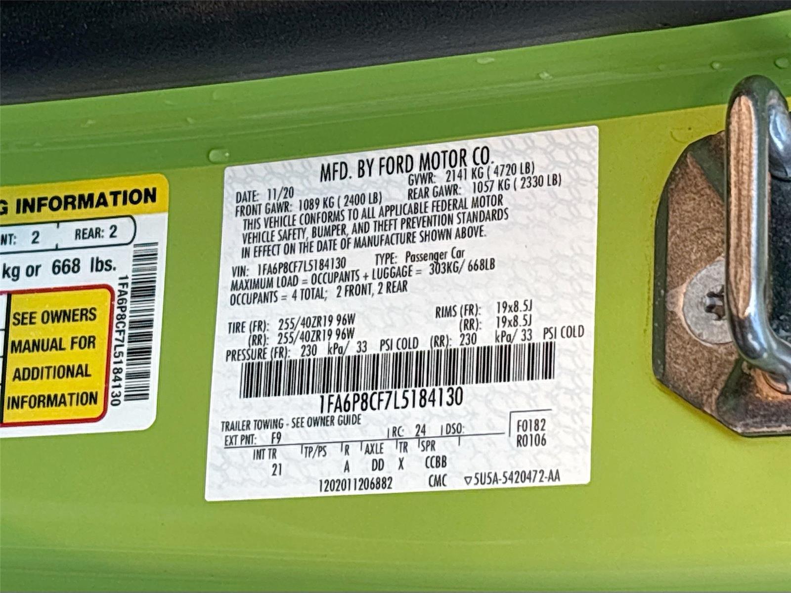 2020 Ford Mustang GT