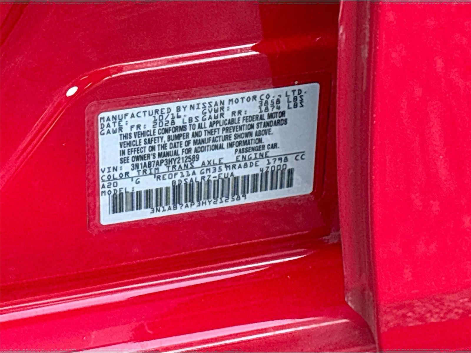 2017 Nissan Sentra SR