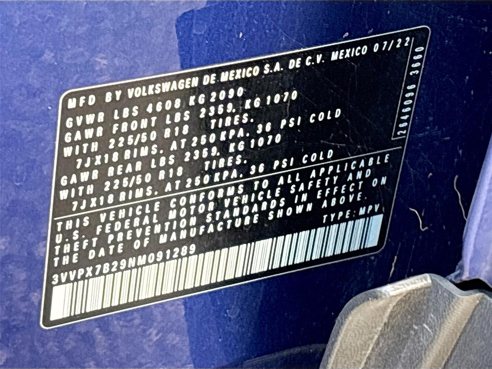 2022 Volkswagen Taos SE