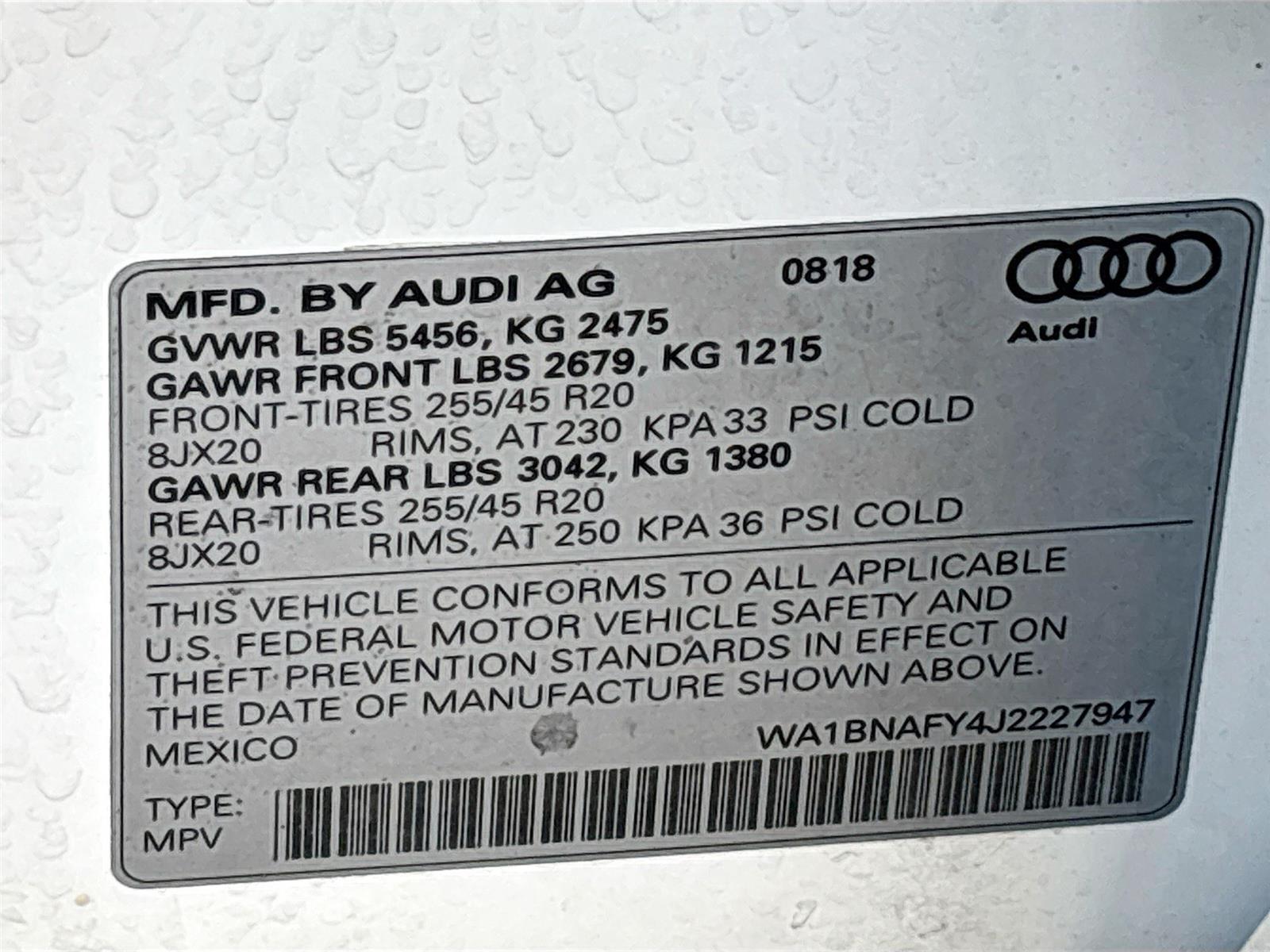 2018 Audi Q5 Premium Plus