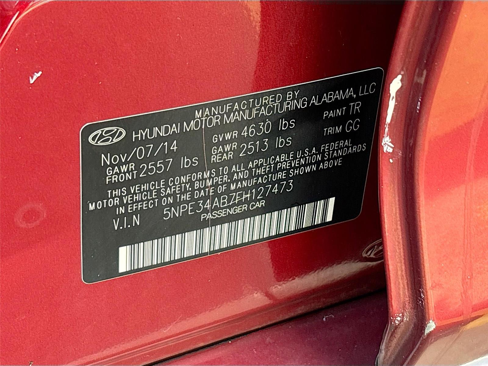 2015 Hyundai Sonata 2.0T Limited