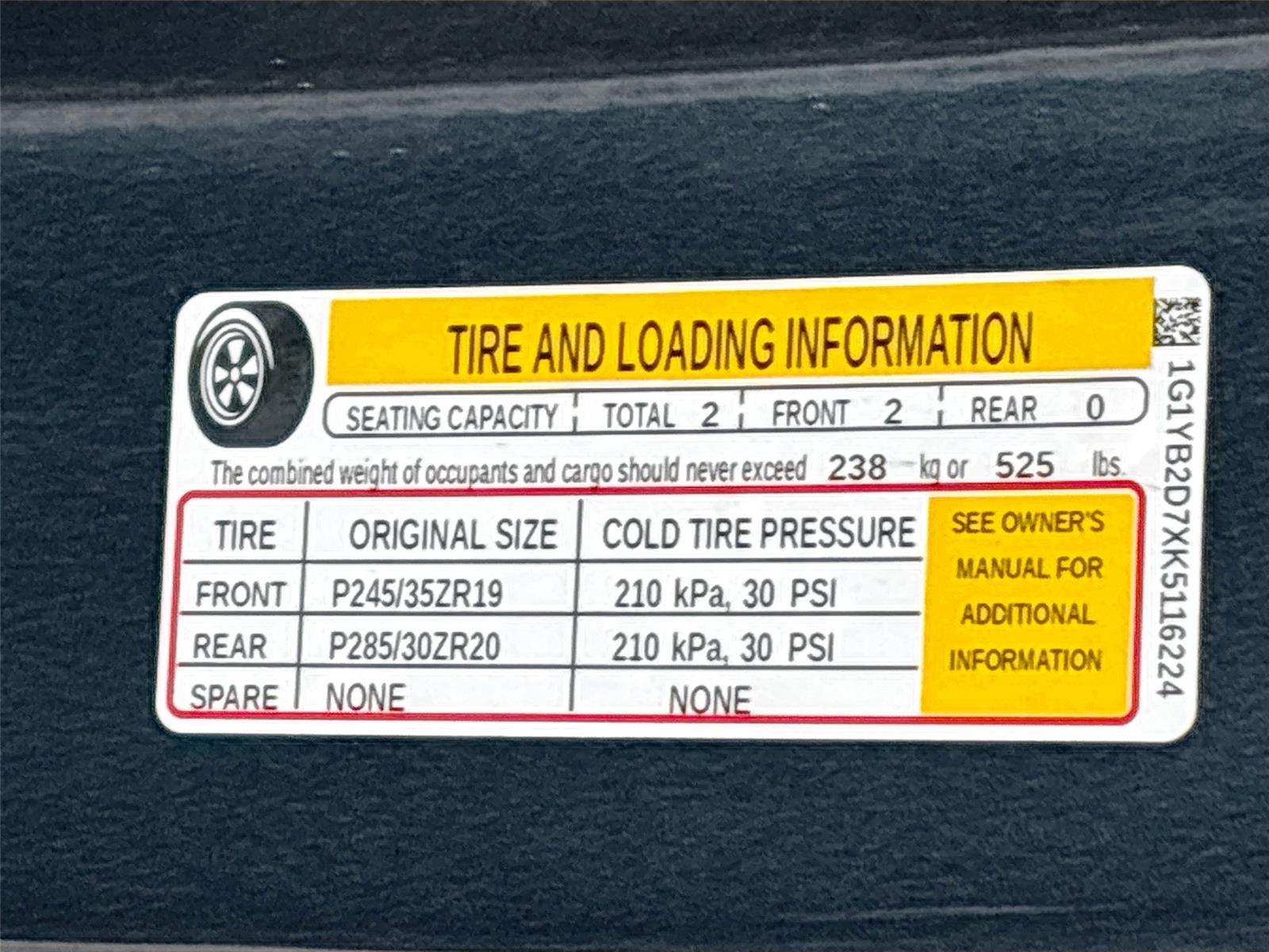 2019 Chevrolet Corvette 1LT