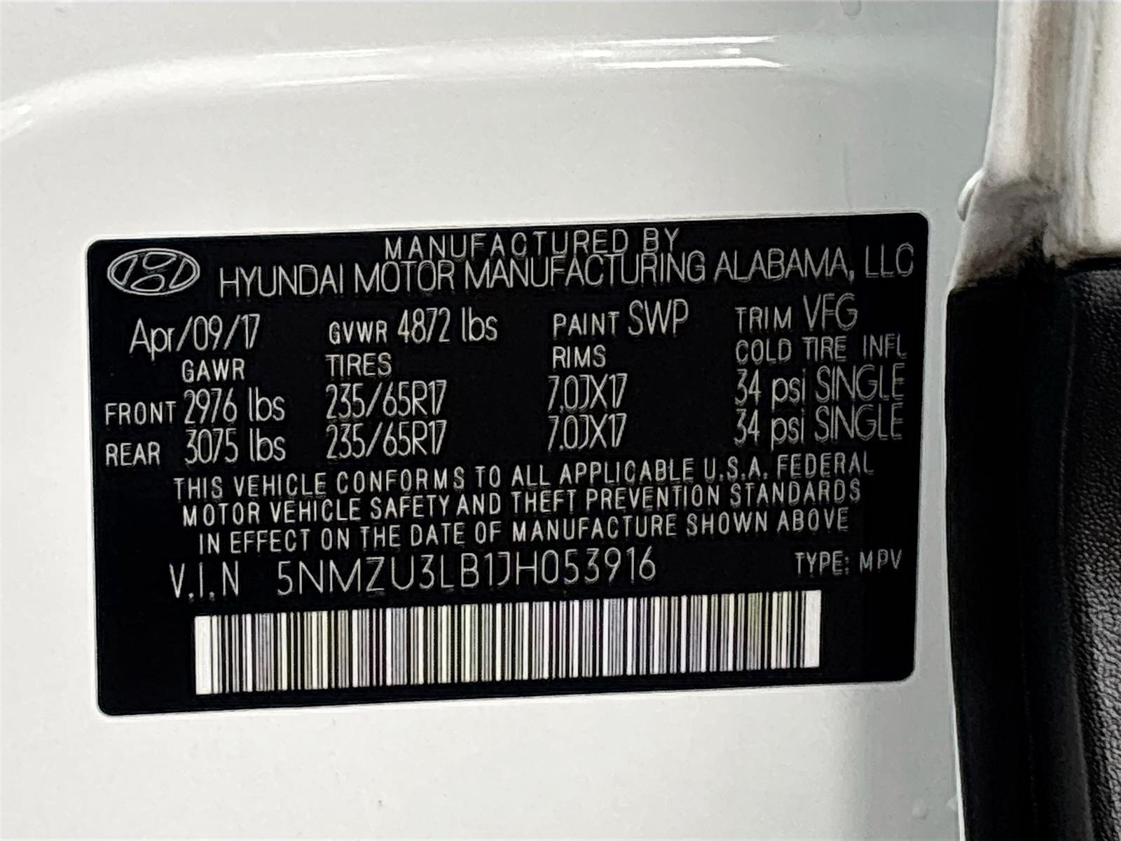 2018 Hyundai Santa Fe Sport 2.4L