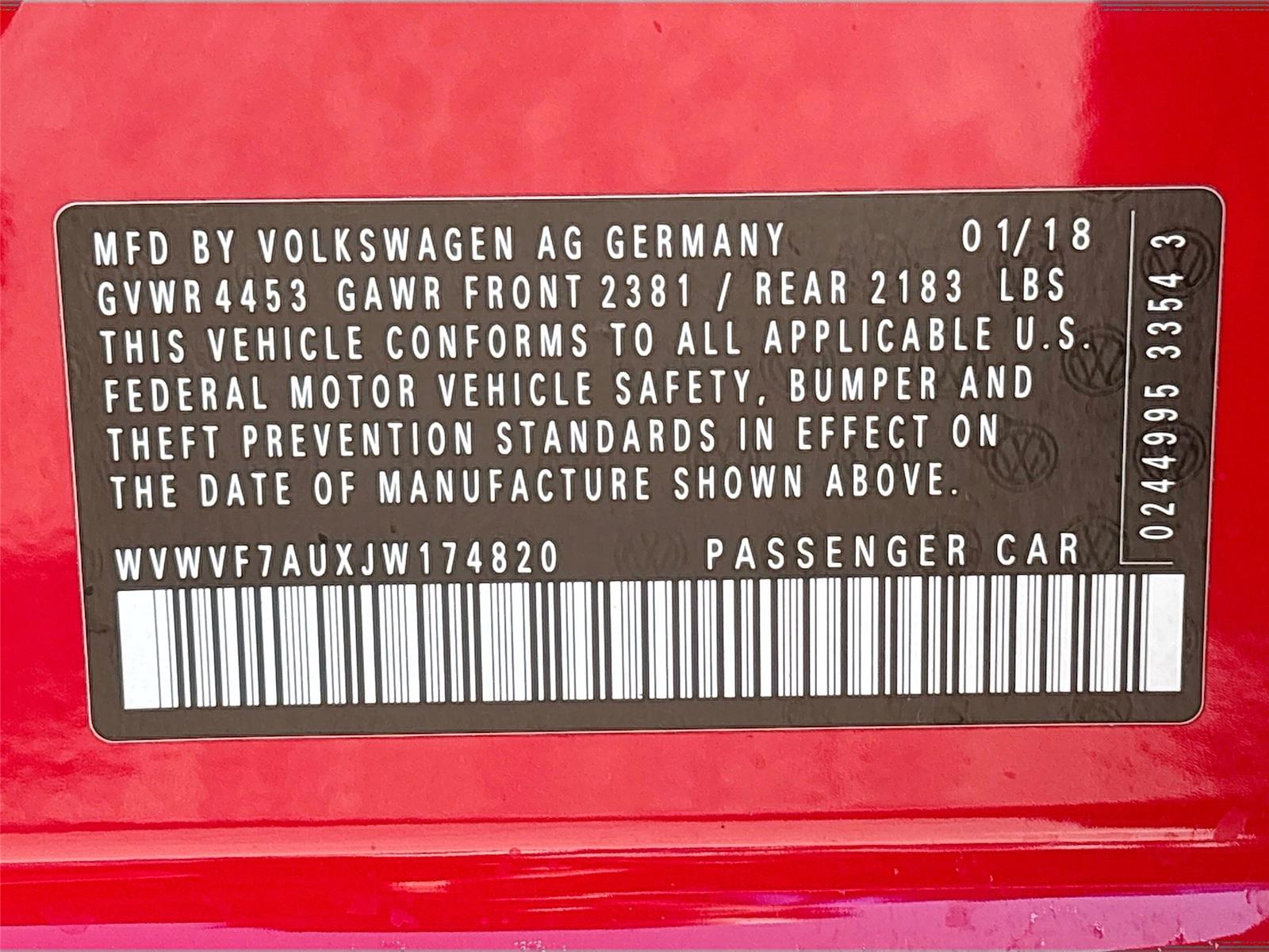 2018 Volkswagen Golf R