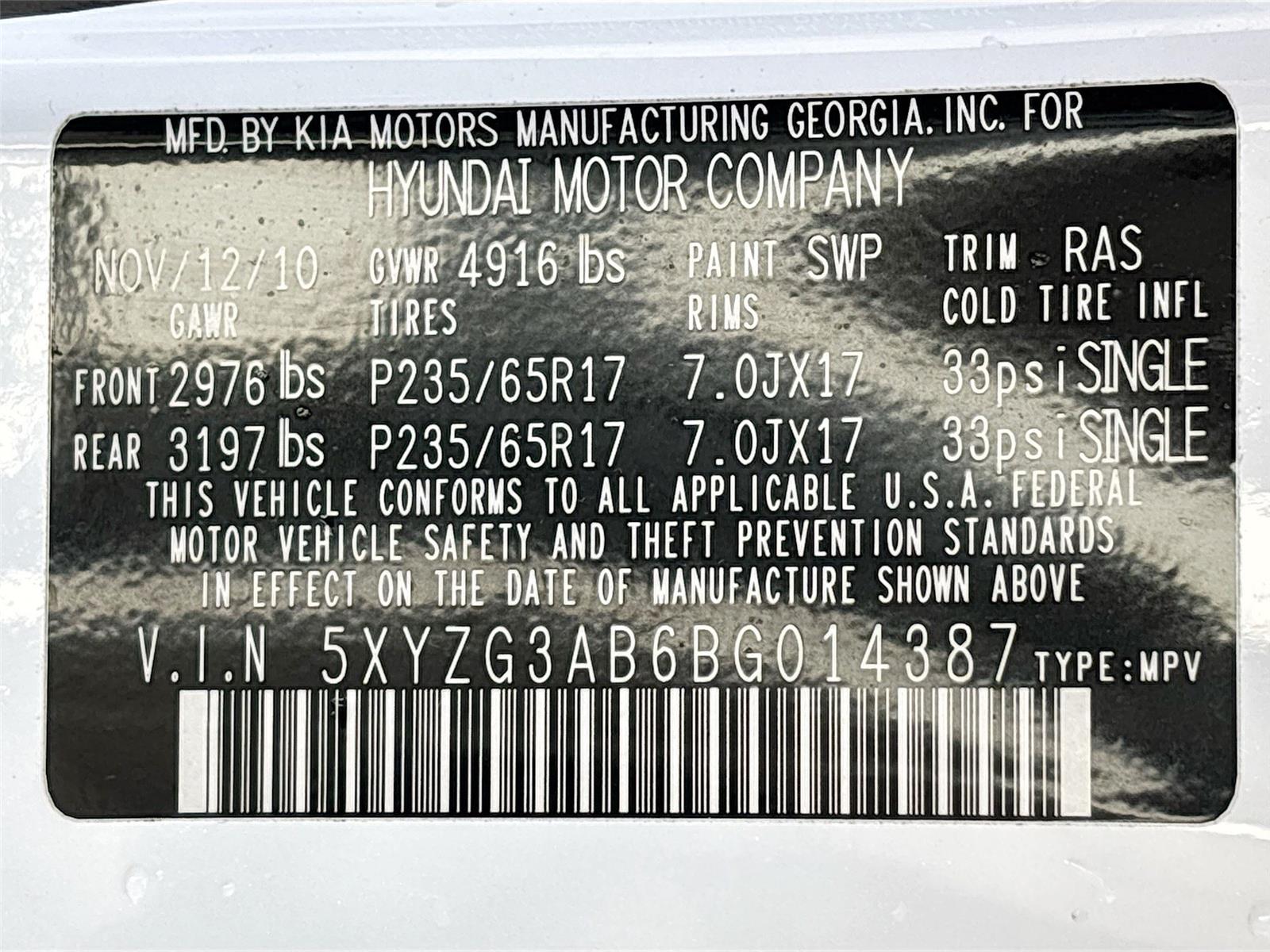 2011 Hyundai Santa Fe GLS