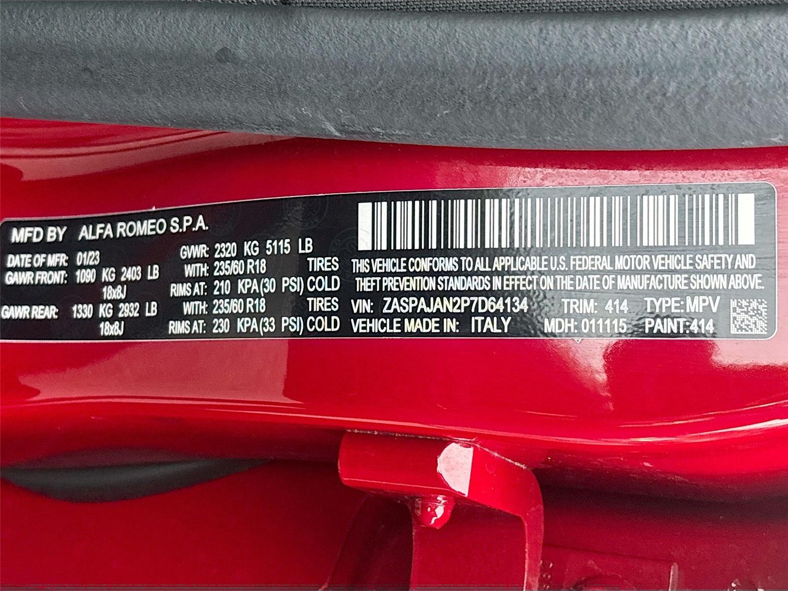 2023 Alfa Romeo Stelvio Sprint