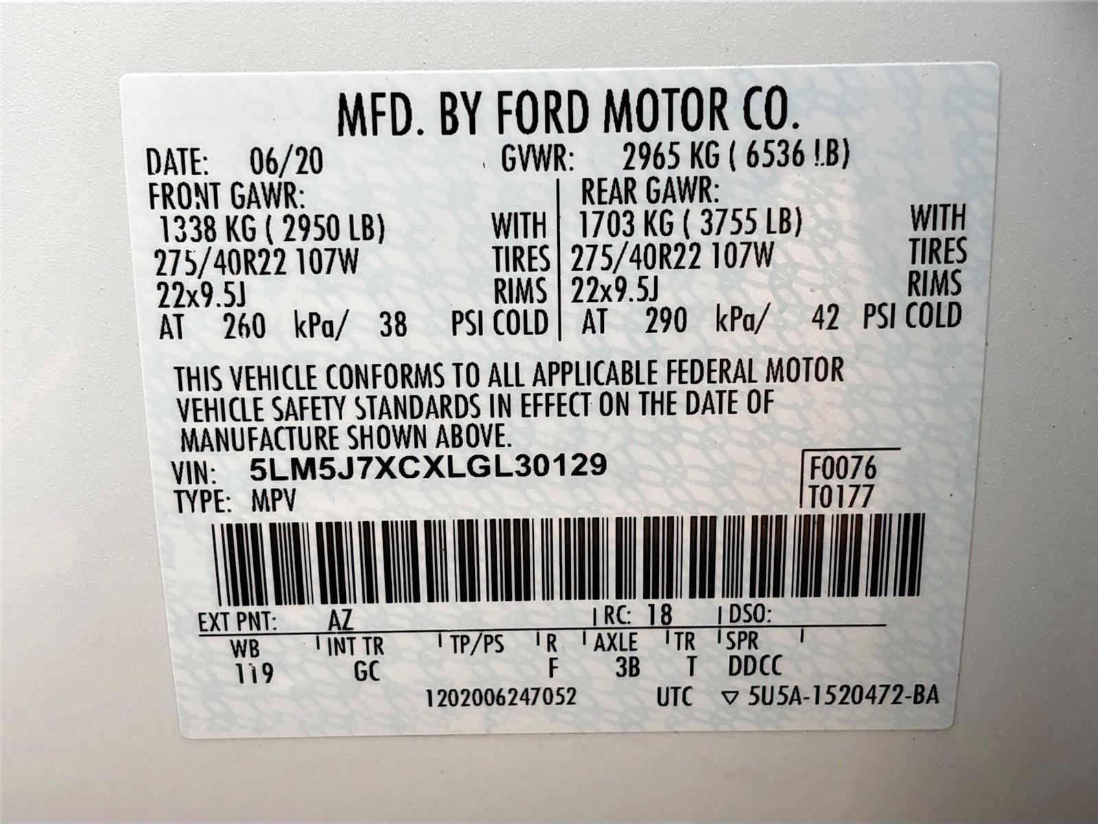 2020 Lincoln Aviator Reserve