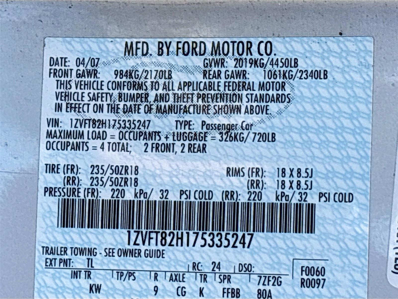 2007 Ford Mustang GT Deluxe