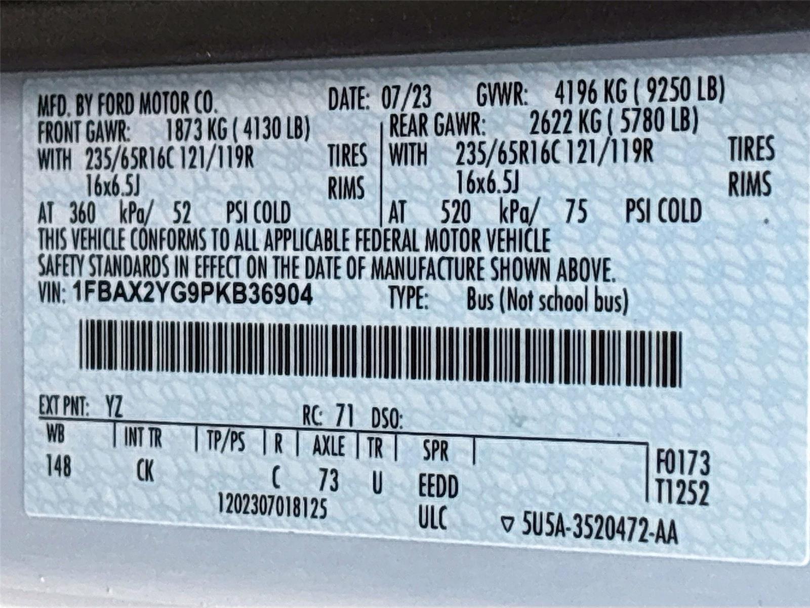 2023 Ford Transit Passenger Wagon XLT