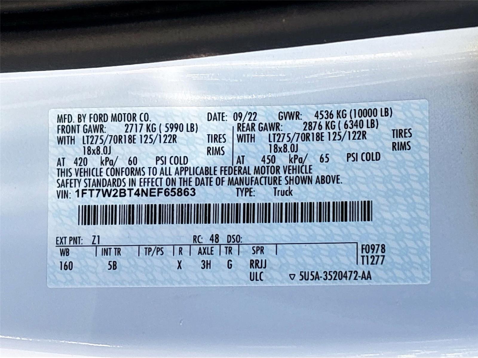 2022 Ford Super Duty F-250 SRW LARIAT