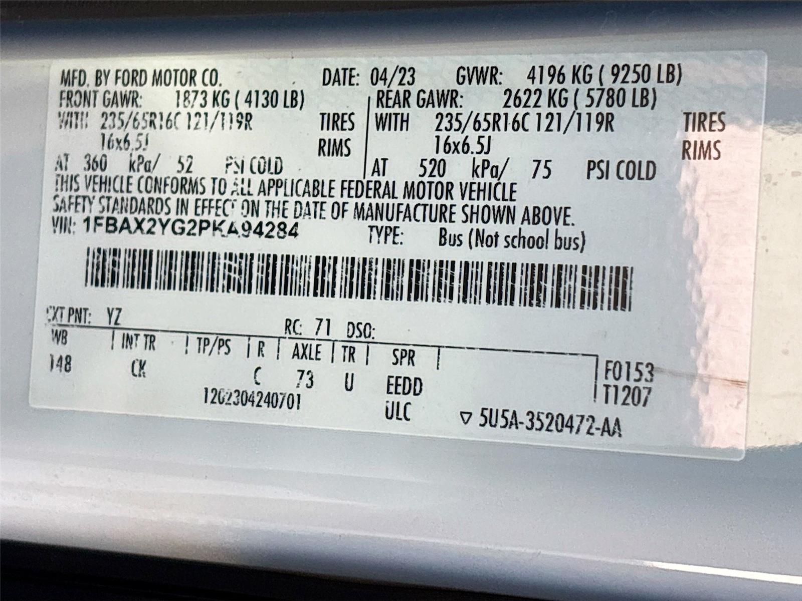 2023 Ford Transit Passenger Wagon XLT