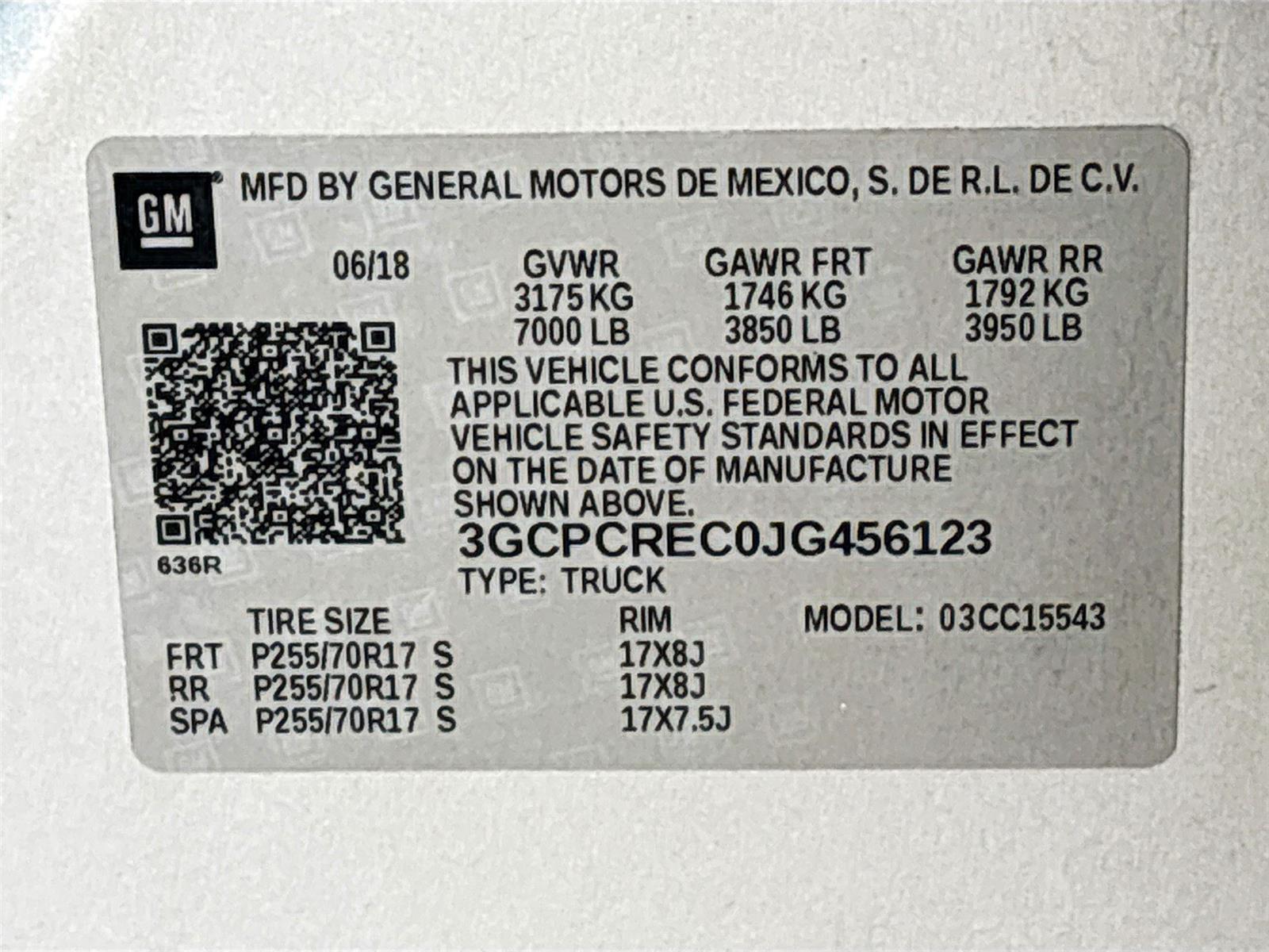 2018 Chevrolet Silverado 1500 LT