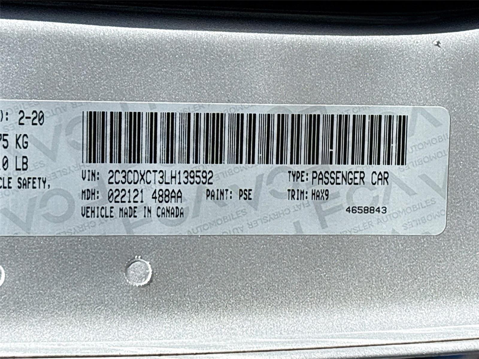 2020 DODGE CHARGER R/T