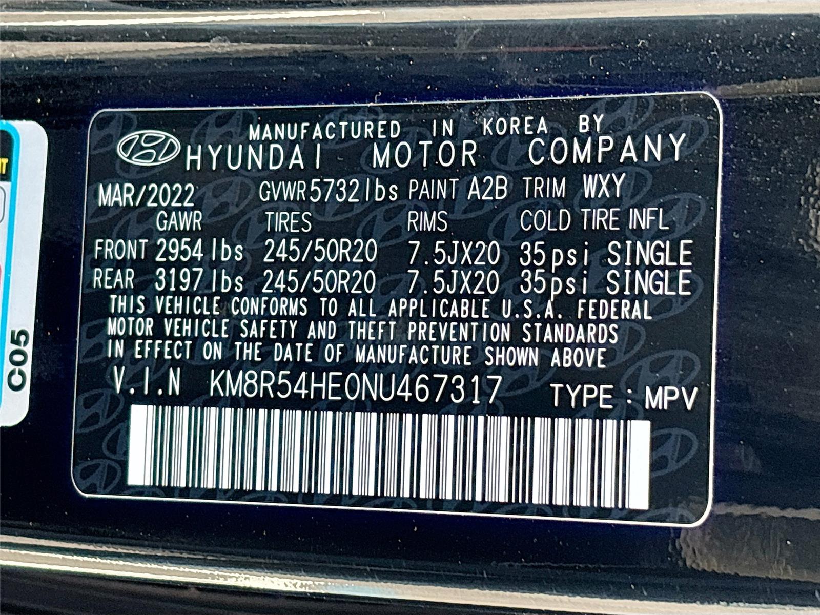 2022 HYUNDAI PALISADE Limited
