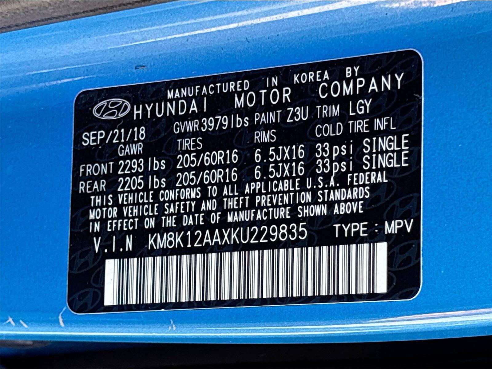 2019 Hyundai Kona SE