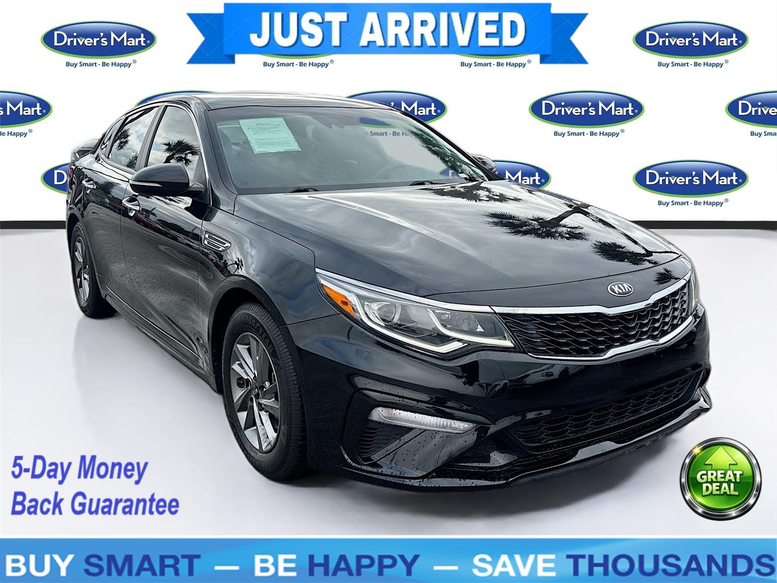 Ebony Black 2019 Kia Optima LX FWD Sedan Front-Wheel Drive 6-Speed Automatic