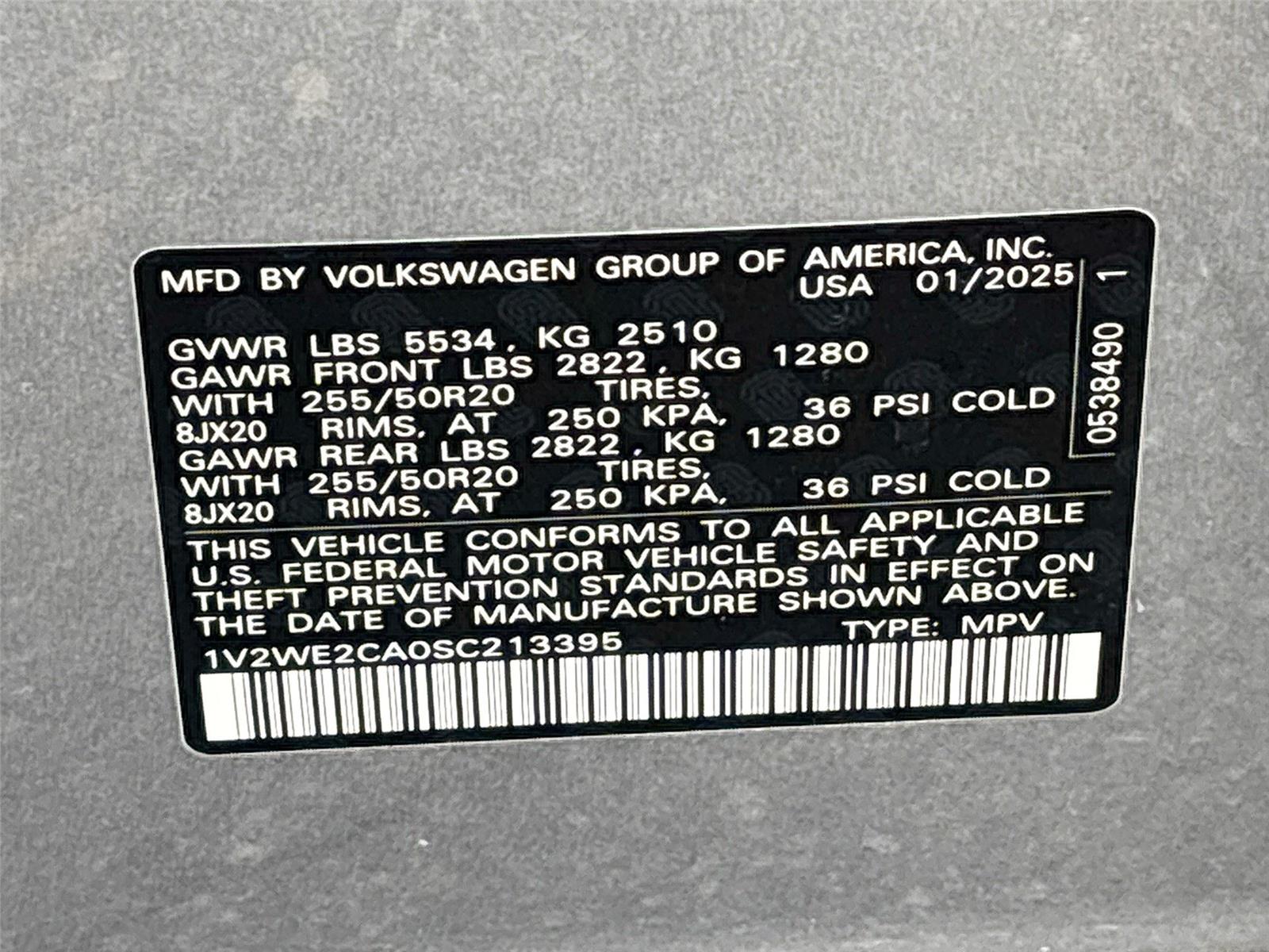 2025 Volkswagen Atlas Cross Sport 2.0T SE w/Technology