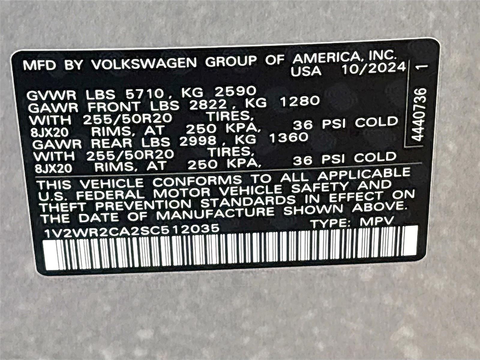 2025 Volkswagen Atlas 2.0T SE w/Technology