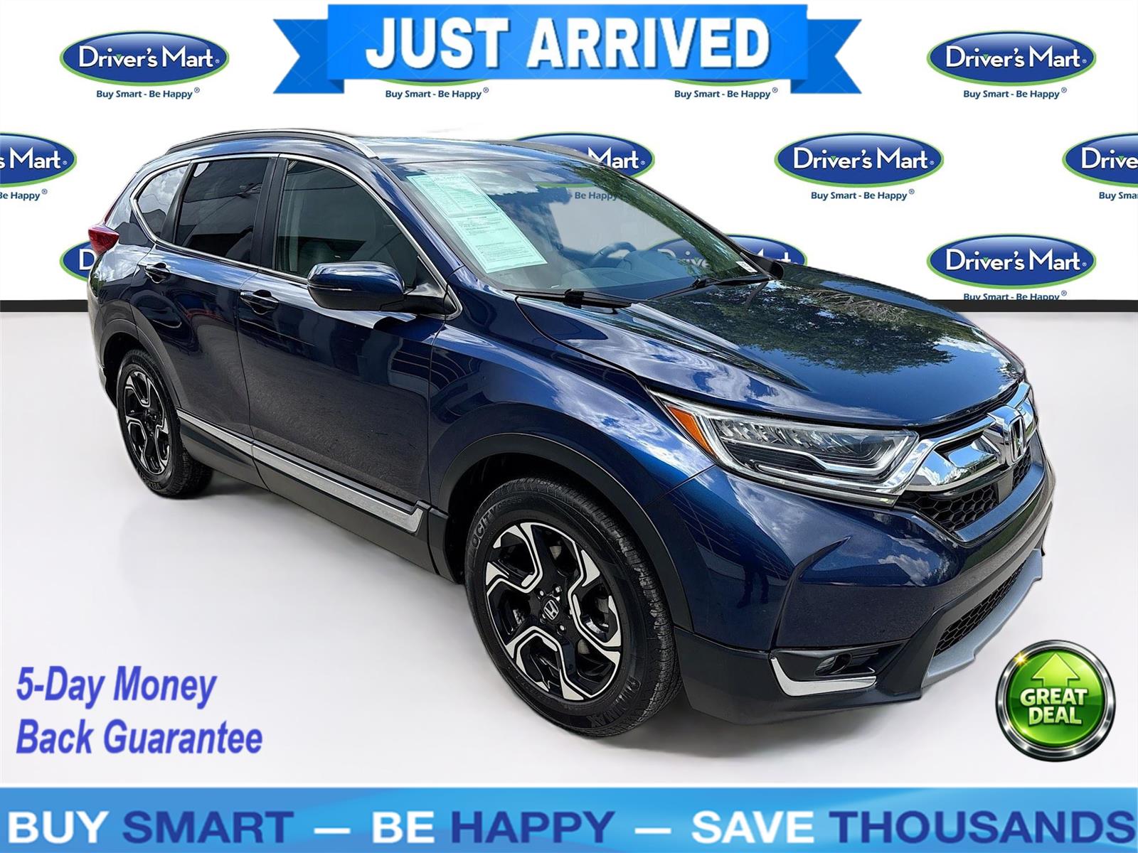 Black (Obsidian Blue Pearl) 2019 Honda CR-V Touring FWD SUV / Crossover Front-Wheel Drive Continuously Variable Transmission