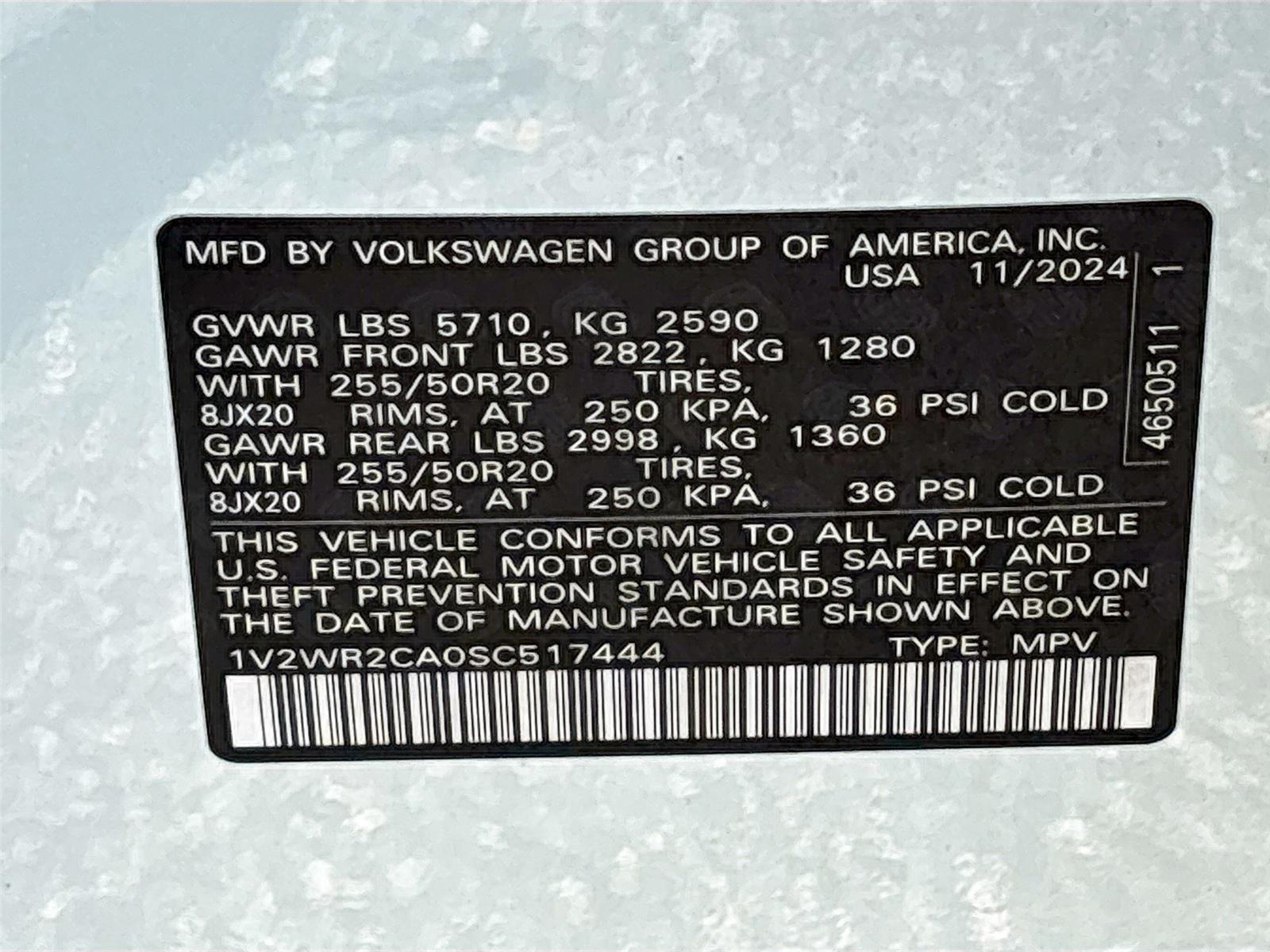 2025 Volkswagen Atlas 2.0T SE w/Technology