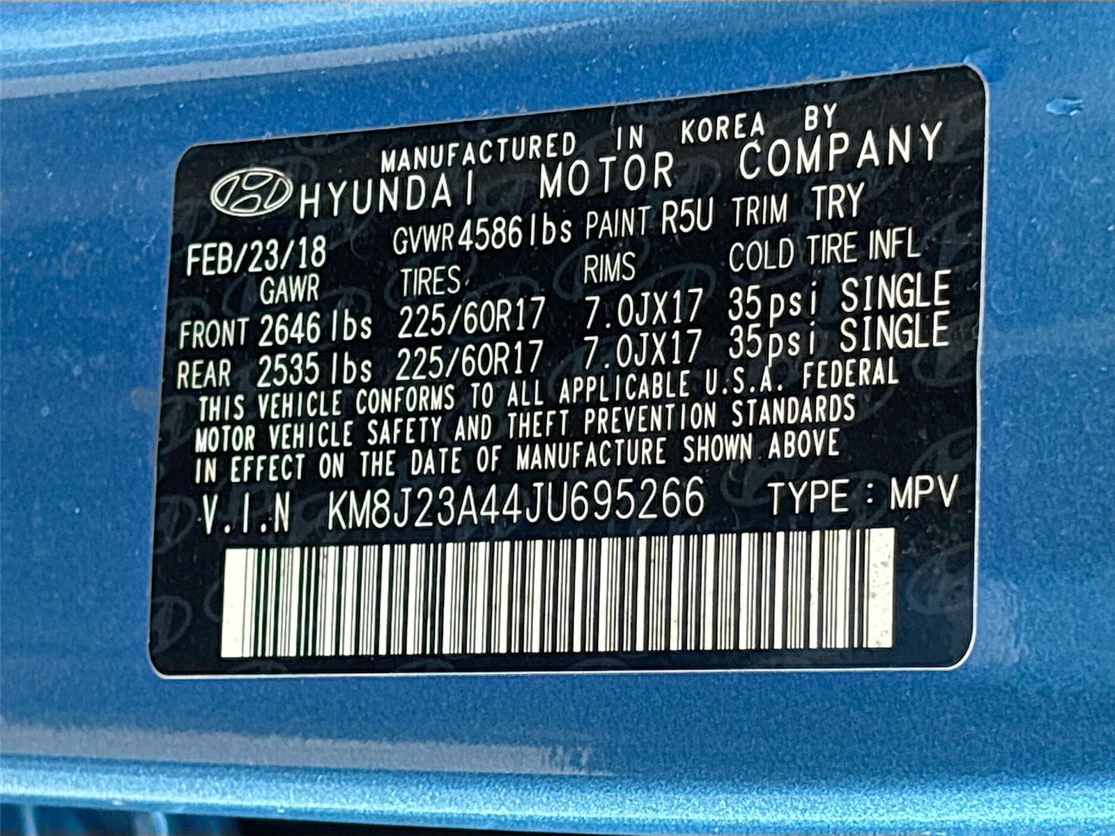 2018 Hyundai Tucson SE