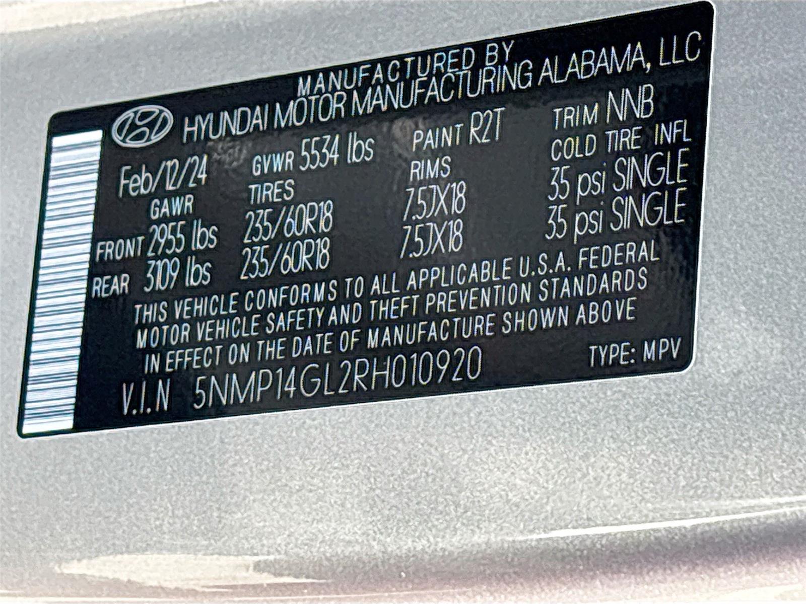 2024 Hyundai Santa Fe SE