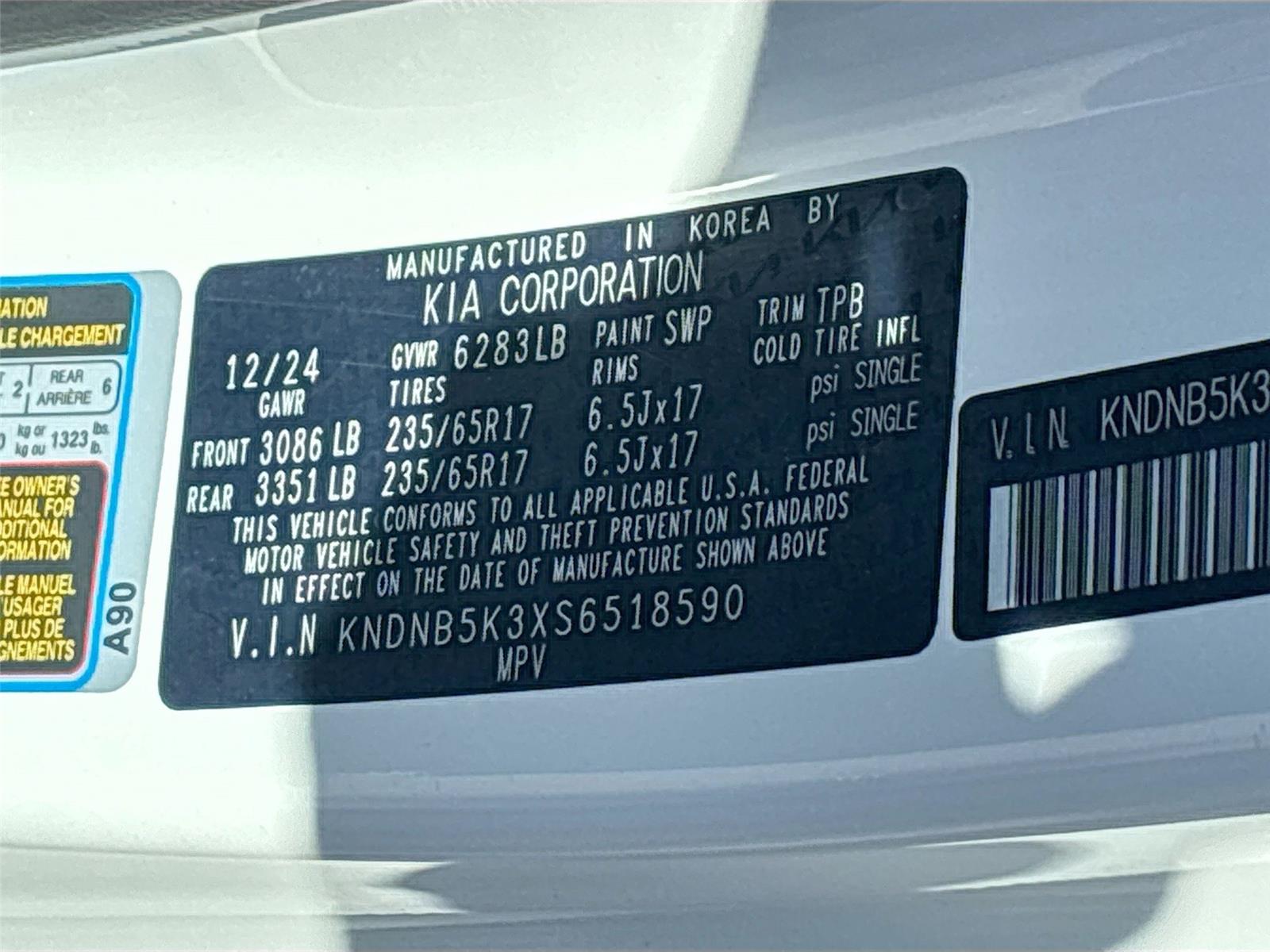 2025 Kia Carnival LXS