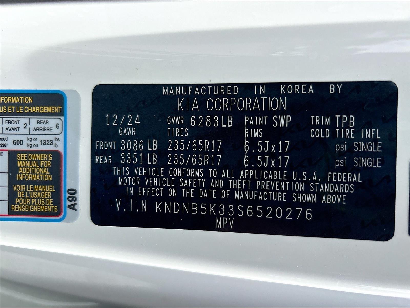 2025 Kia Carnival LXS