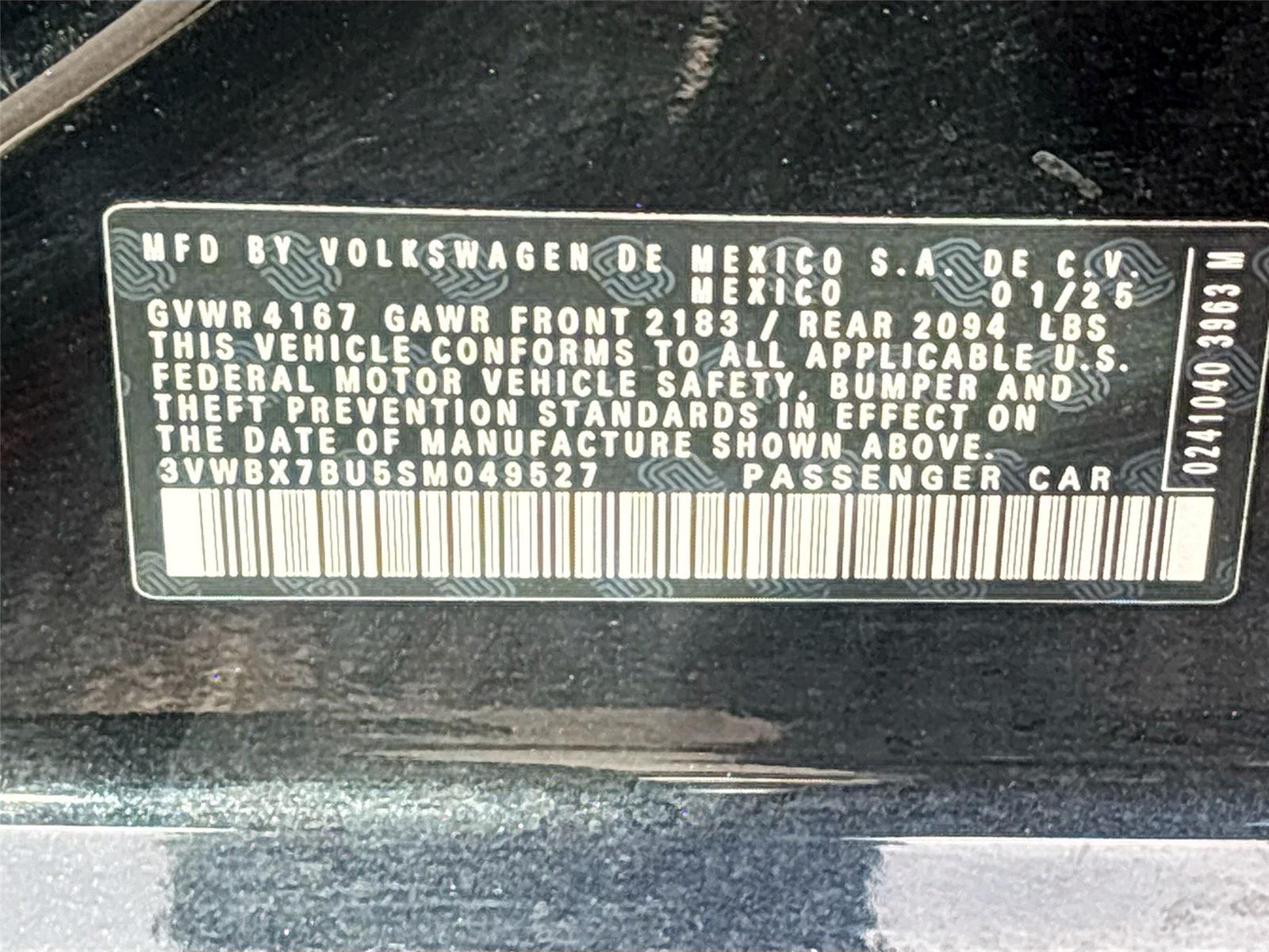 2025 Volkswagen Jetta Sport