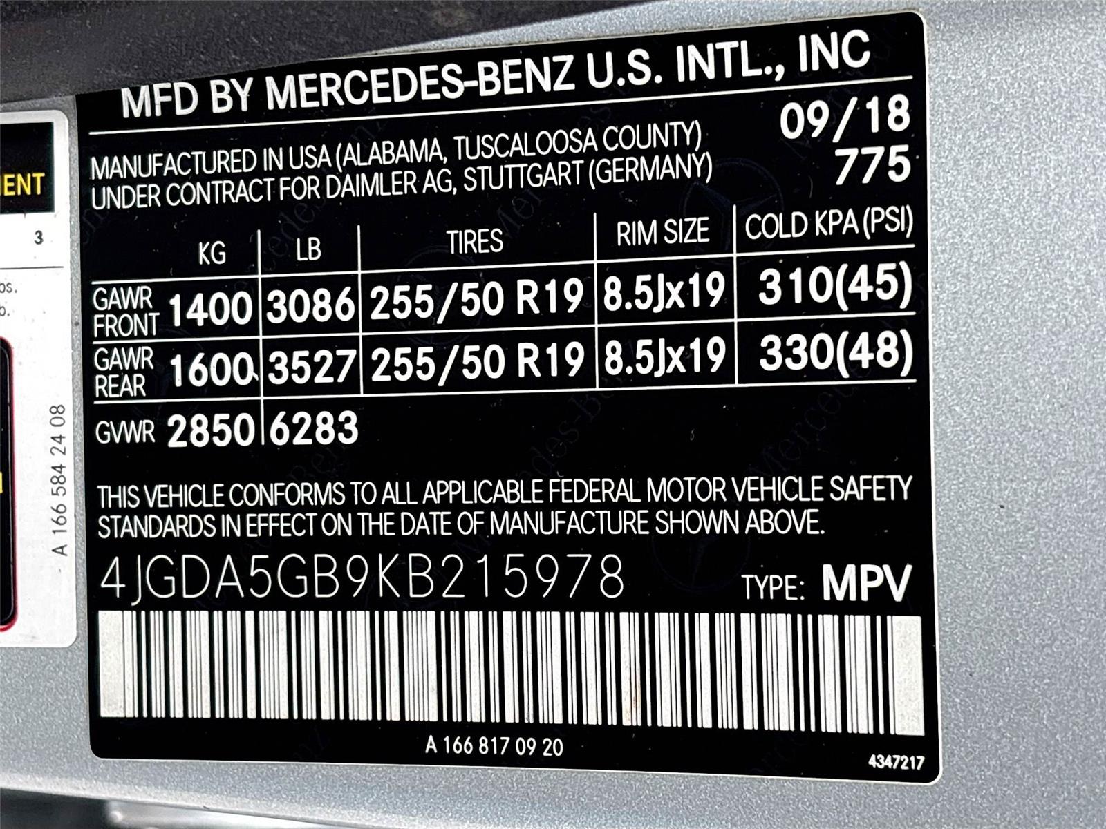 2019 Mercedes-Benz GLE GLE 400