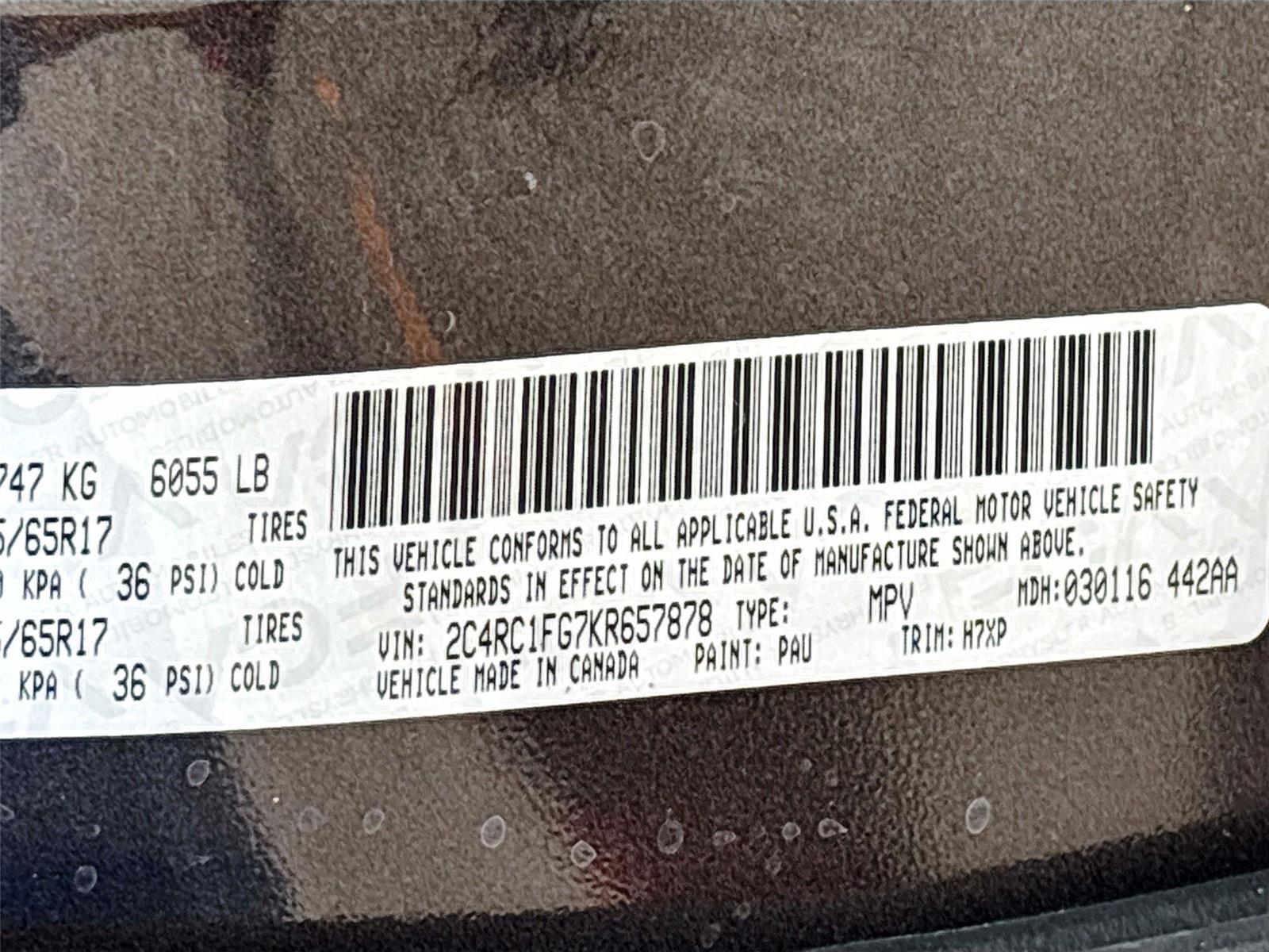 2019 Chrysler Pacifica Touring Plus