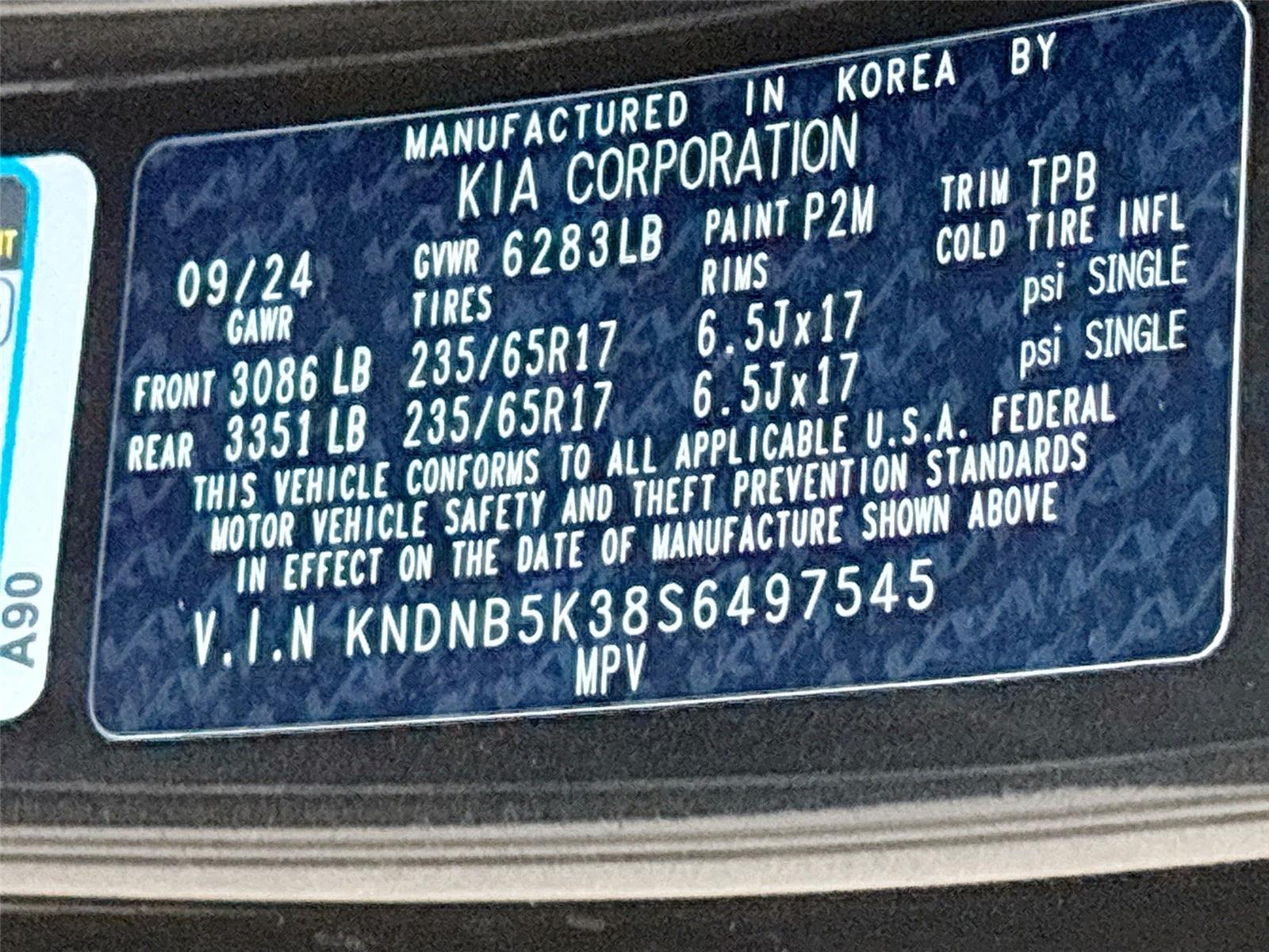 2025 Kia Carnival LXS