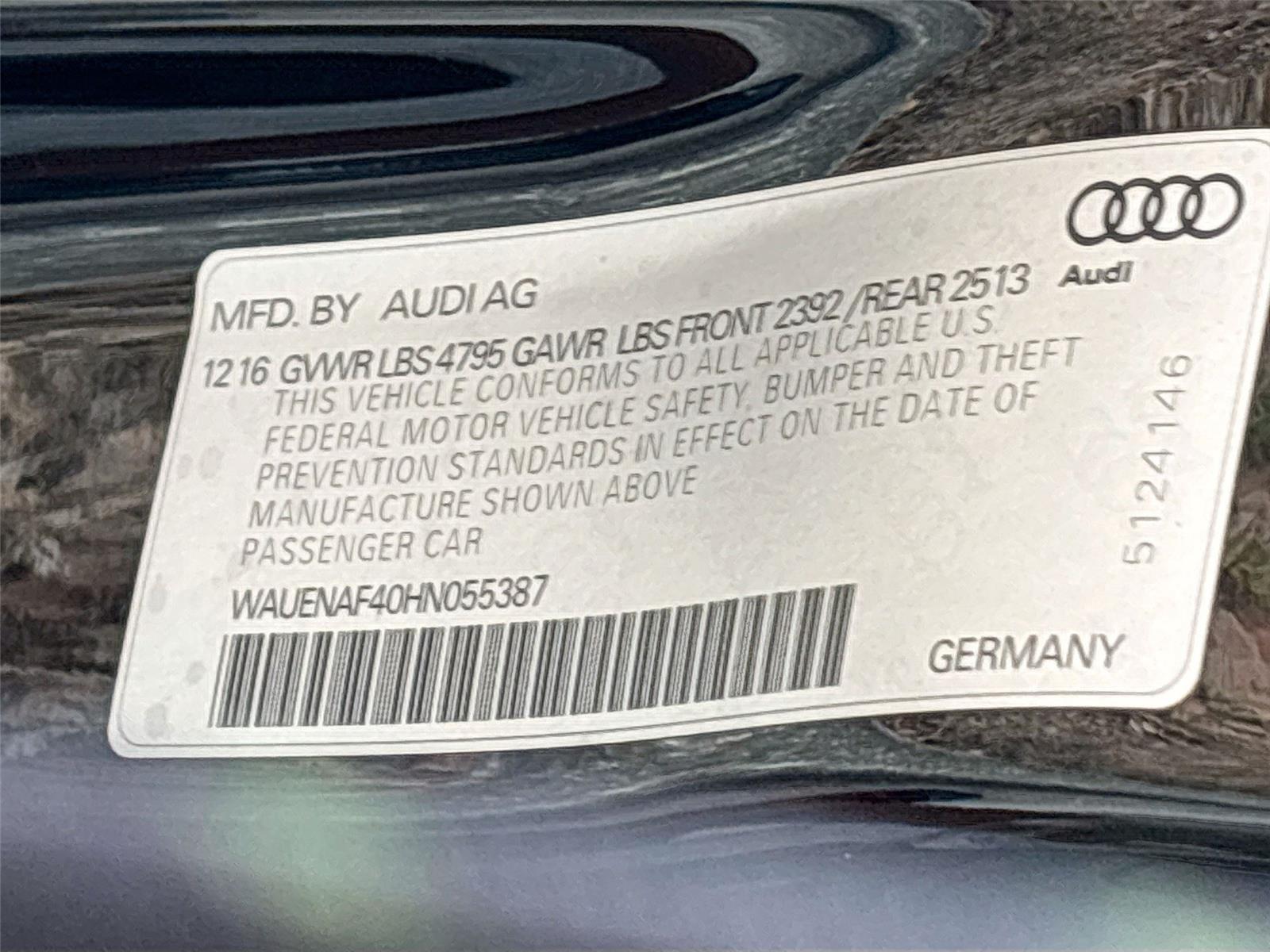 2017 Audi A4 Premium Plus