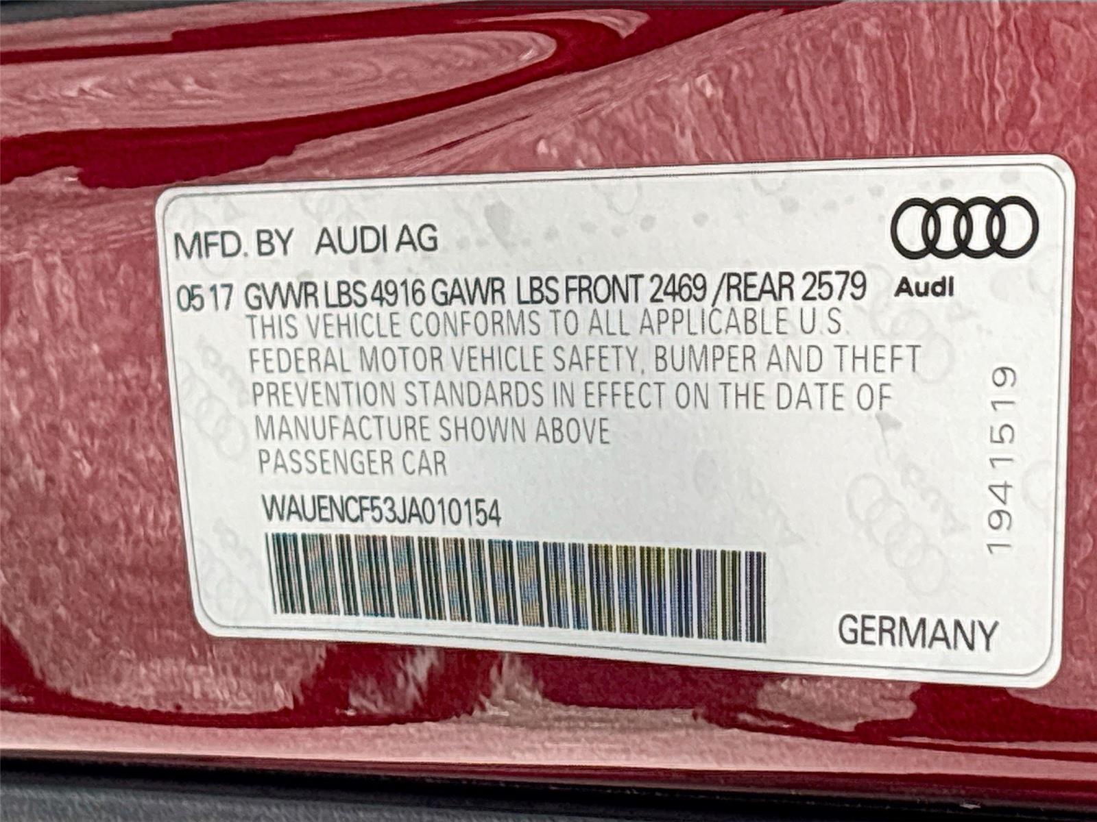 2018 Audi A5 Sportback Premium Plus