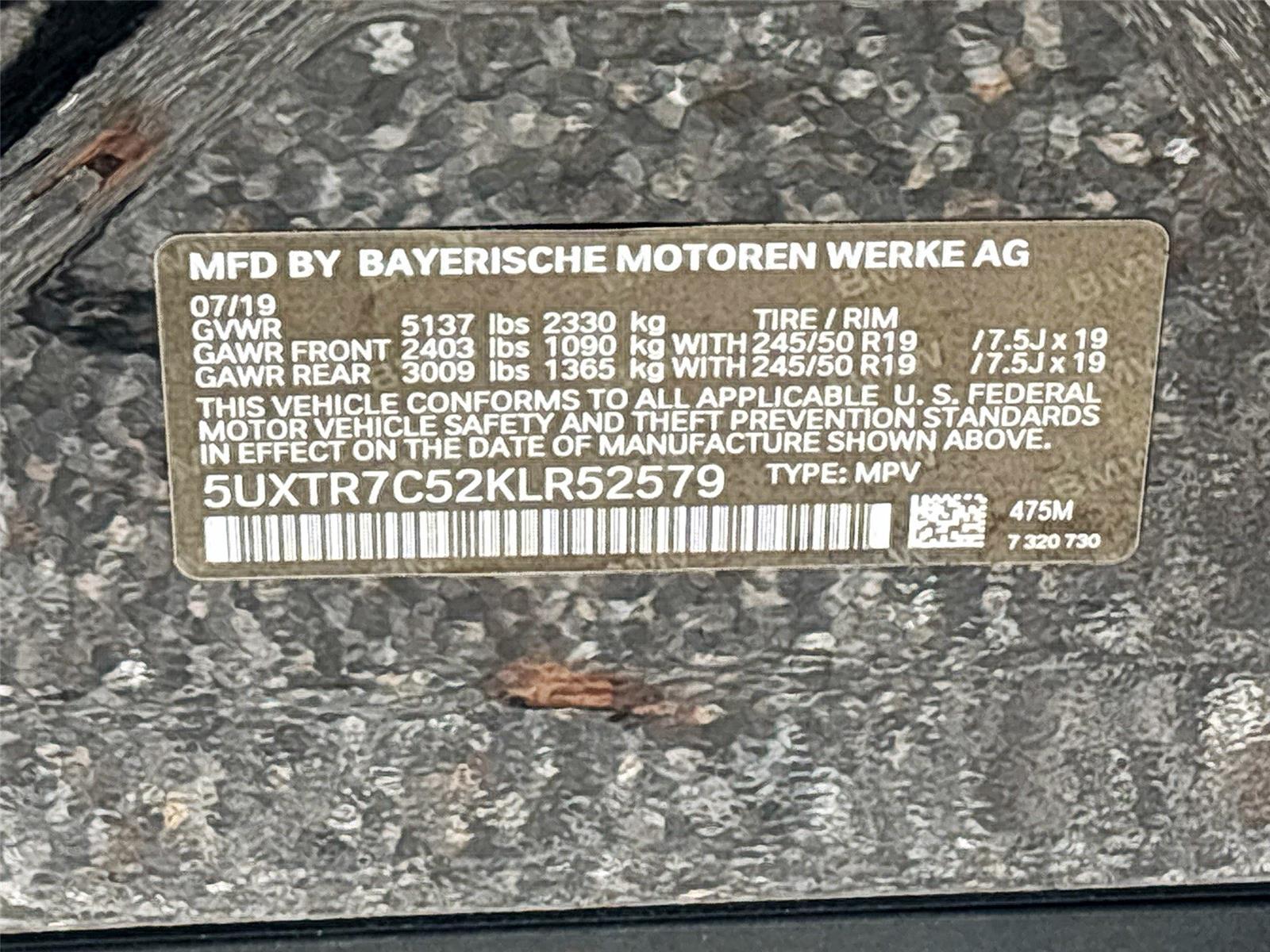 2019 BMW X3 sDrive30i