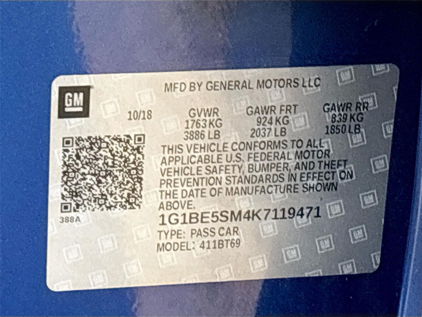 2019 Chevrolet Cruze LT