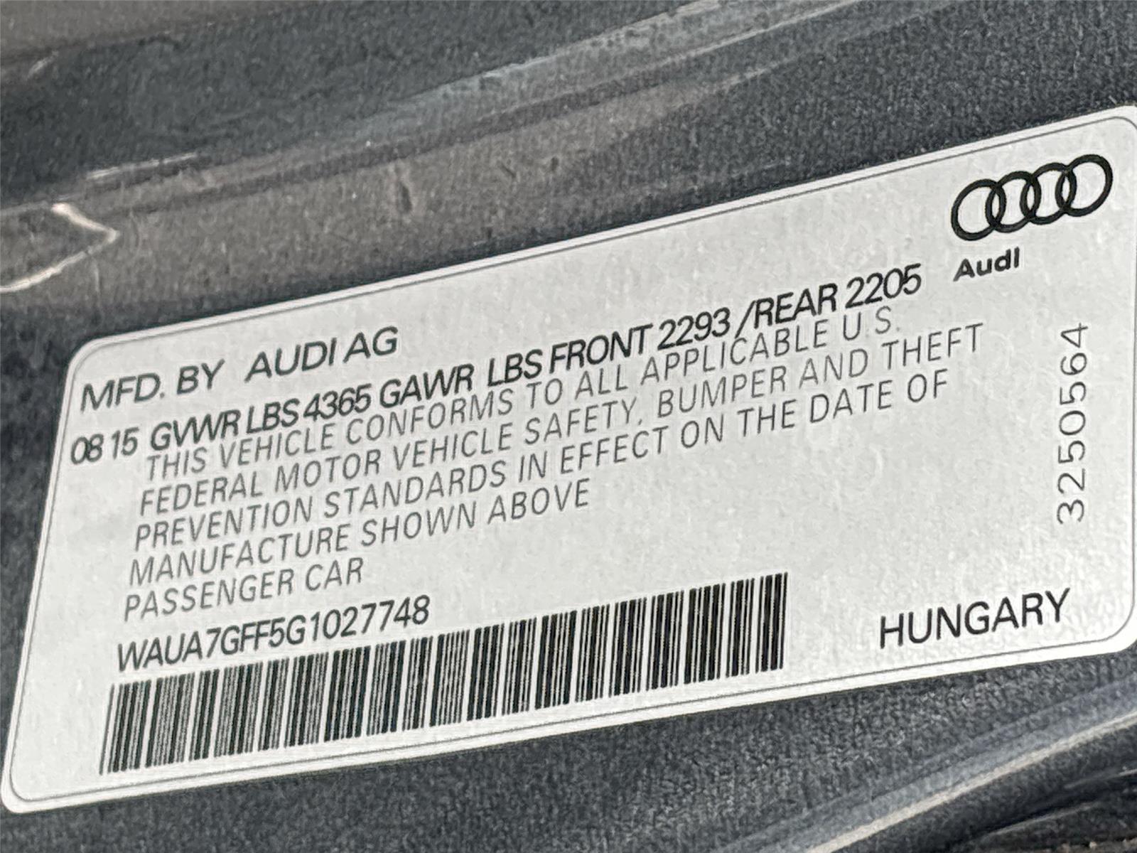 2016 Audi A3 1.8T Premium