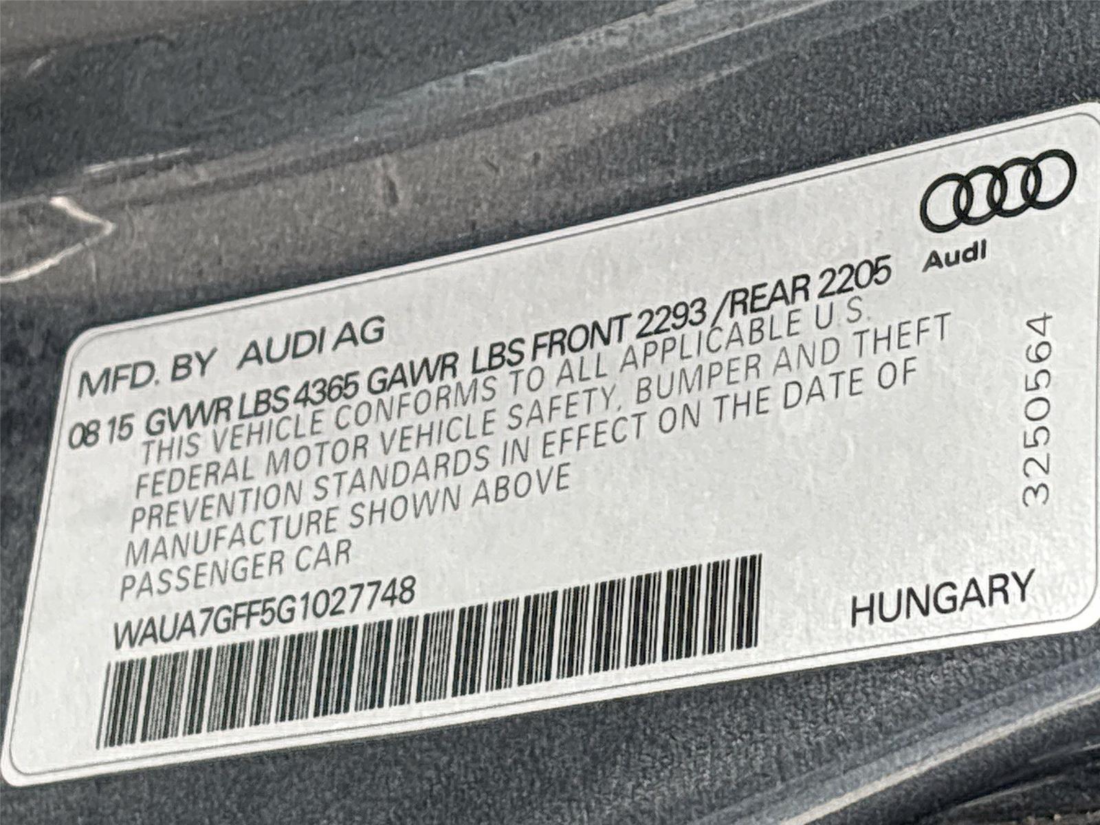 2016 Audi A3 1.8T Premium