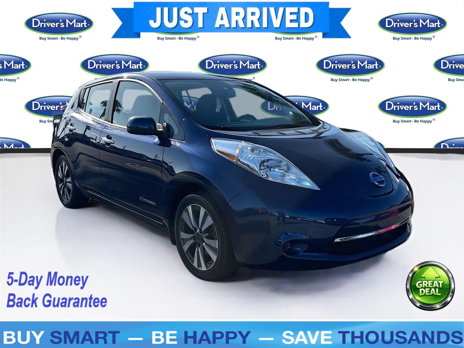 Blue 2016 Nissan LEAF Hatchback Front-Wheel Drive Automatic