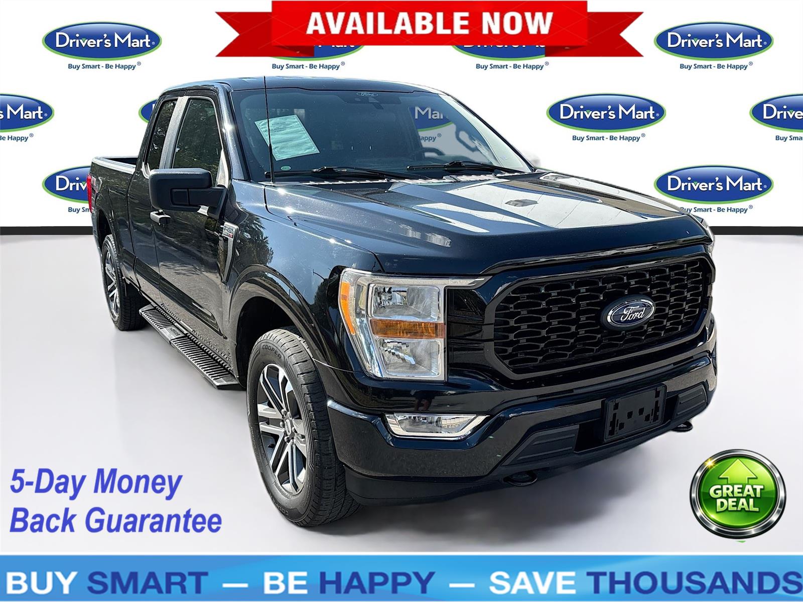 Agate Black Metallic 2021 Ford F-150 Pickup Truck Four-Wheel Drive Automatic
