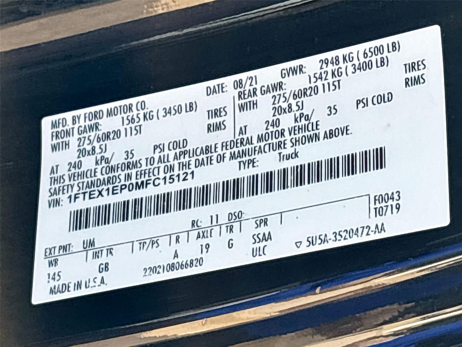 2021 Ford F-150 XL