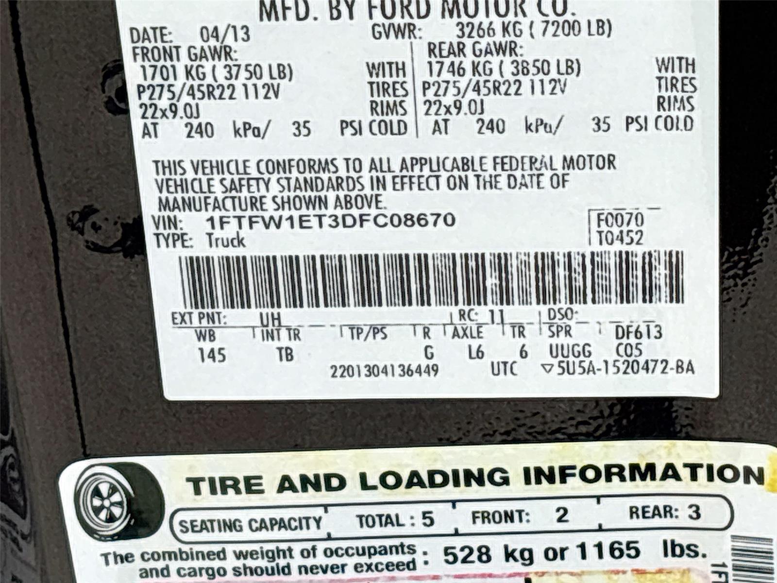 2013 Ford F-150 Limited