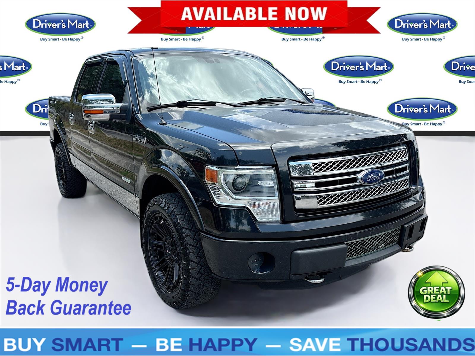 Tuxedo Black Metallic 2013 Ford F-150 Pickup Truck Four-Wheel Drive 6-Speed Automatic Overdrive