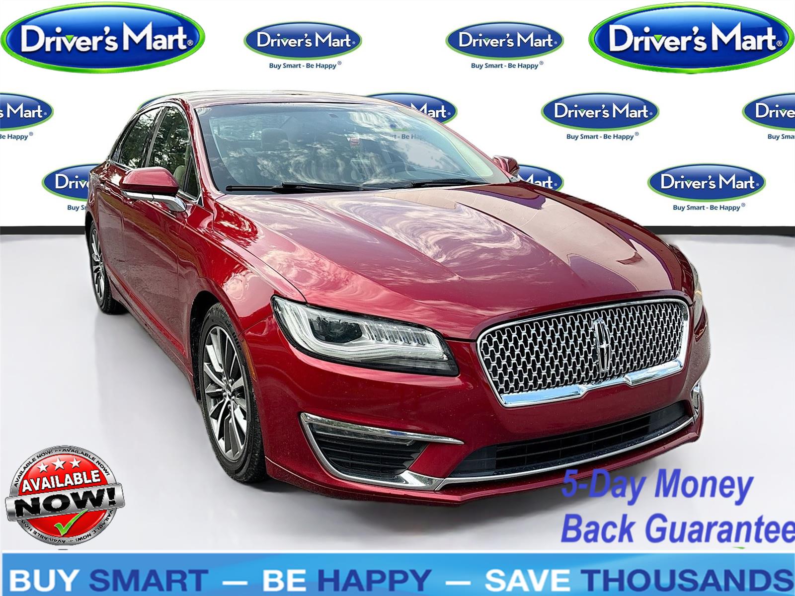 Ruby Red Metallic Tinted Clearcoat 2017 Lincoln MKZ Sedan Front-Wheel Drive 6-Speed Automatic