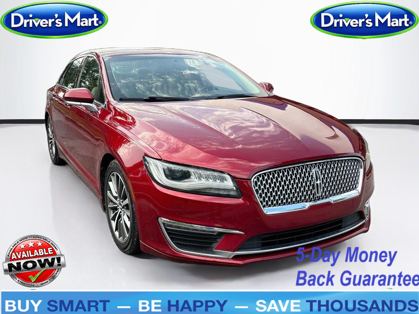 Ruby Red Metallic Tinted Clearcoat 2017 Lincoln MKZ Sedan Front-Wheel Drive 6-Speed Automatic