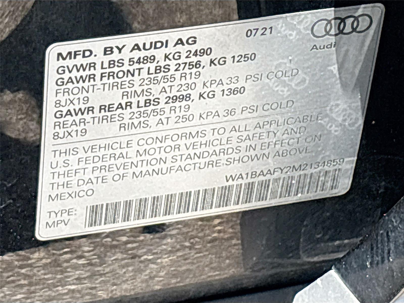 2021 Audi Q5 Premium Plus
