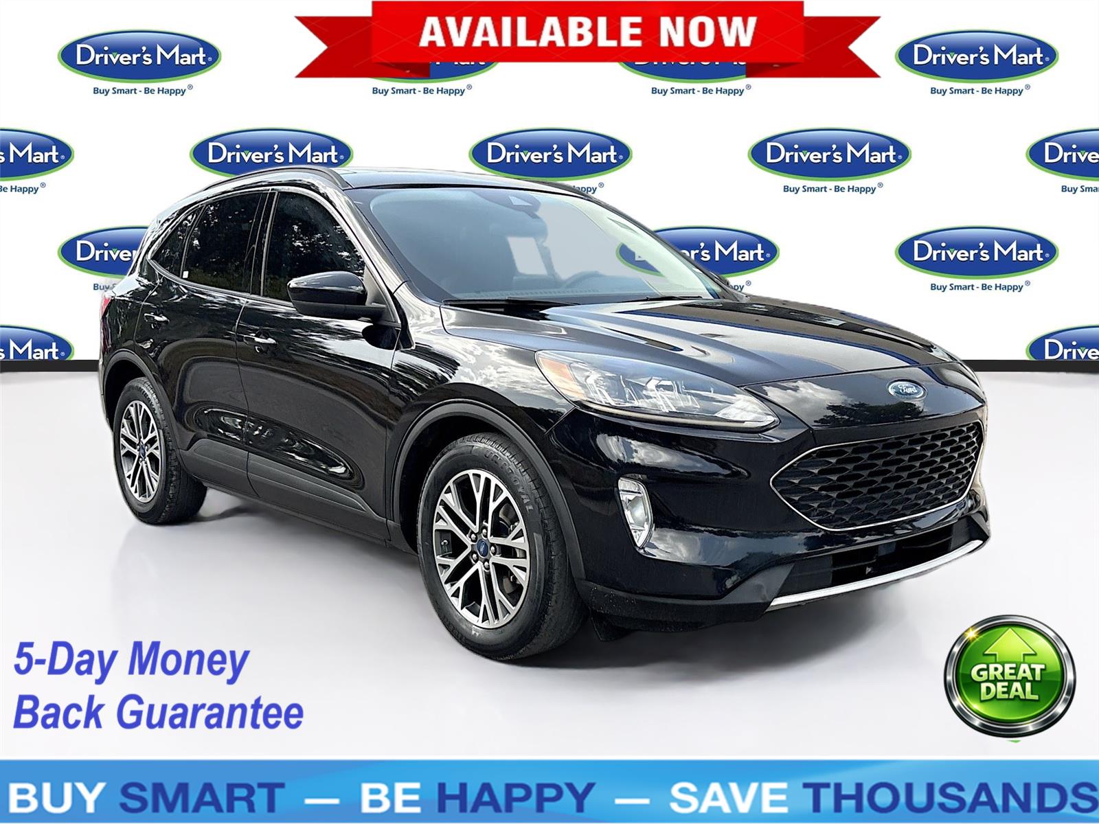 Agate Black Metallic 2021 Ford Escape SUV / Crossover Front-Wheel Drive 8-Speed Automatic