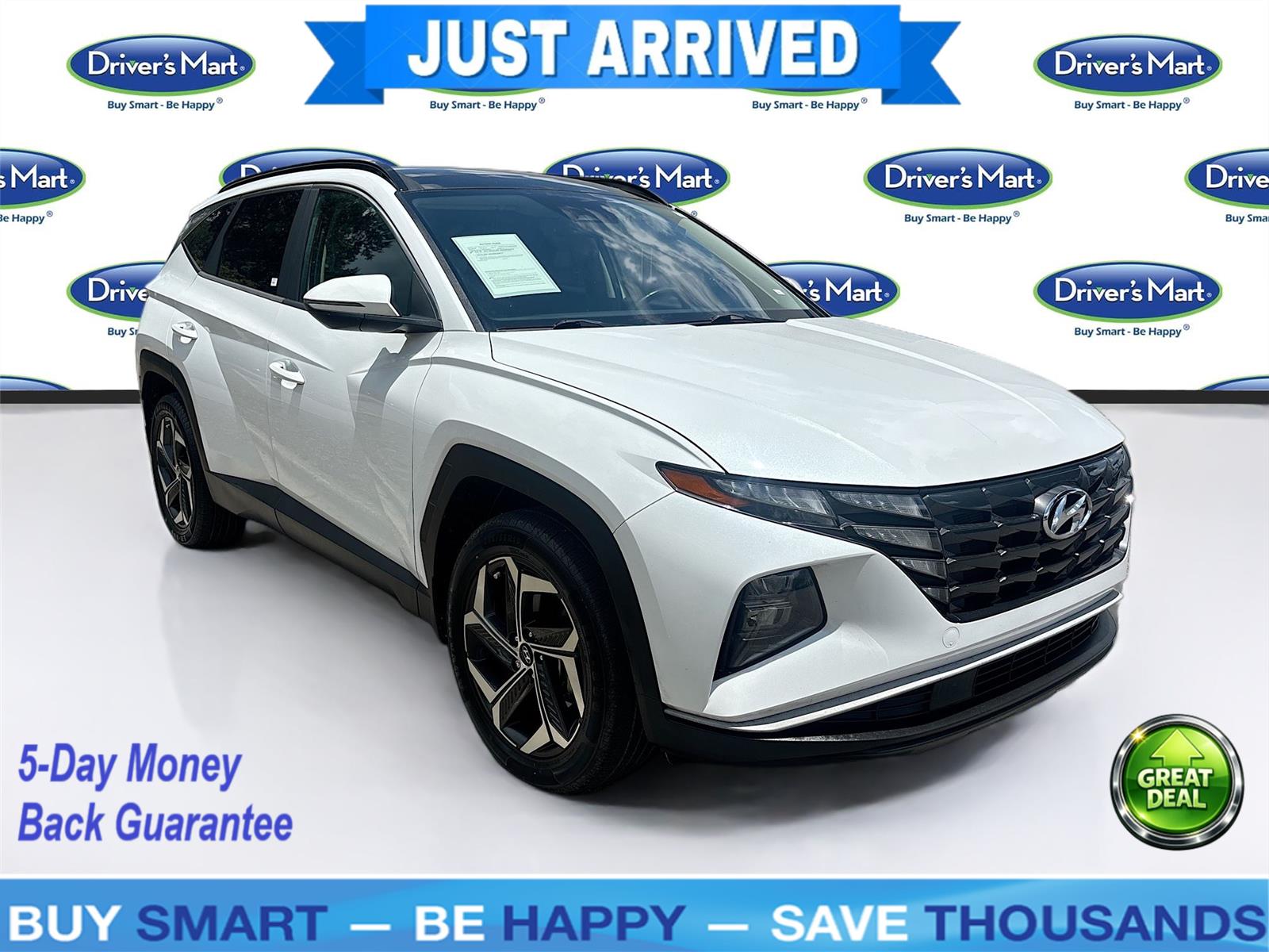 Quartz White 2022 Hyundai Tucson Hybrid SUV / Crossover All-Wheel Drive Automatic