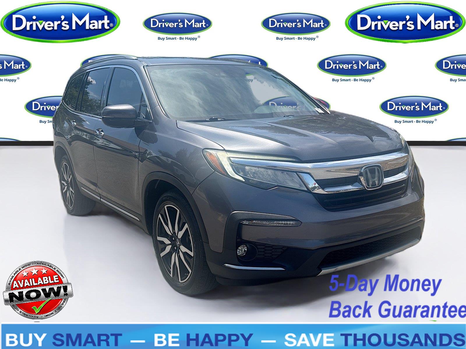 Gray (Modern Steel Metallic) 2019 Honda Pilot SUV / Crossover All-Wheel Drive 9-Speed Automatic