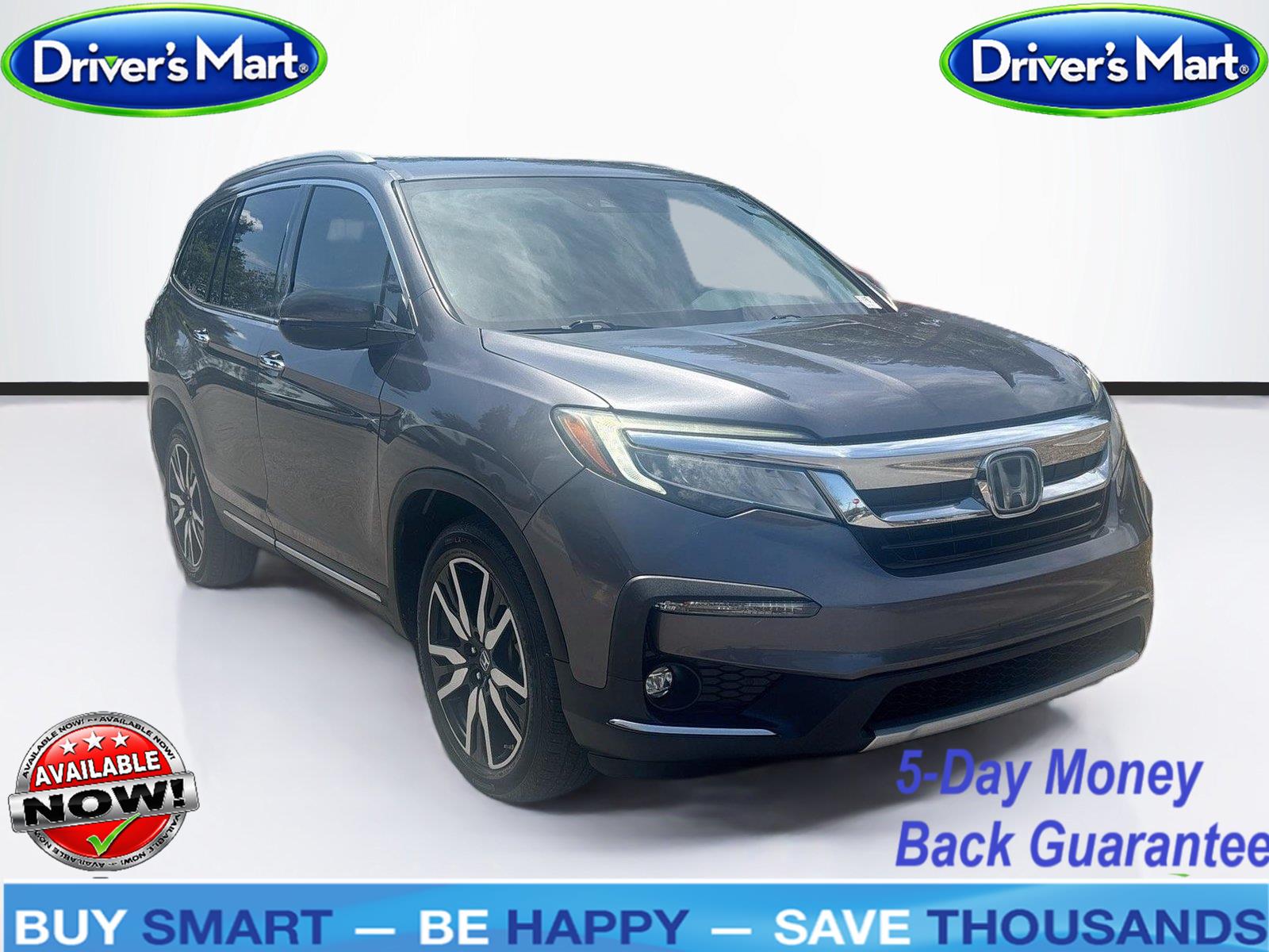 Gray (Modern Steel Metallic) 2019 Honda Pilot SUV / Crossover All-Wheel Drive 9-Speed Automatic